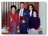 Mario González, Library Director, celebrates receiving REFORMA Northeast Chapter's Pura Belpré Award, with, among others, past American Library Association President Dr. Camila Alire, and Lillian Velazquez of the United Nations' Dag Hammarskjöld Library.